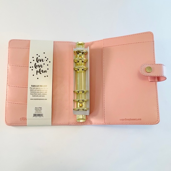Carpe Diem Planner Personal Size, Small Blush Pink - Picture 3 of 5